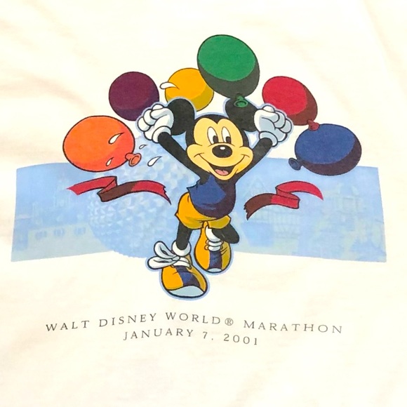 Disney Other - Vintage 2001 Disney World Marathon Epcot Double Sided Mickey Long Sleeve T-Shirt